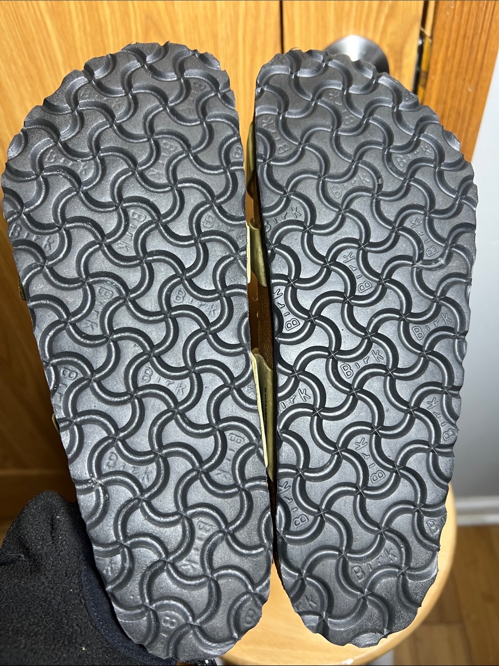 Birkenstock Braided Strappy Sandals in Olive Green - Picture 5 of 6